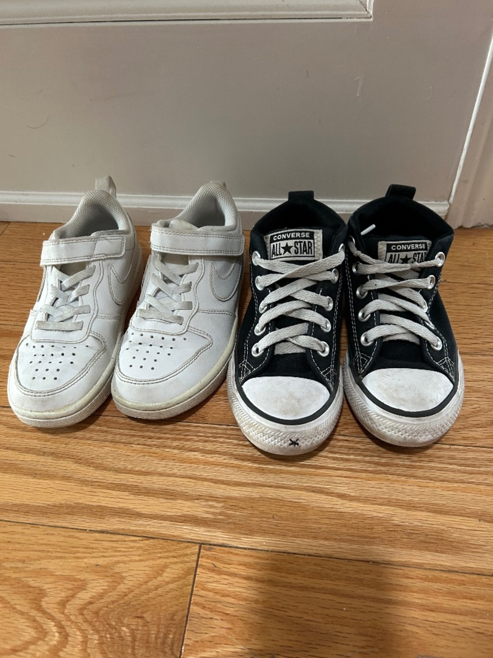 Kids Shoe Bundle Nike Court Borough Low Size 12.5C & Converse Chuck Taylor All S